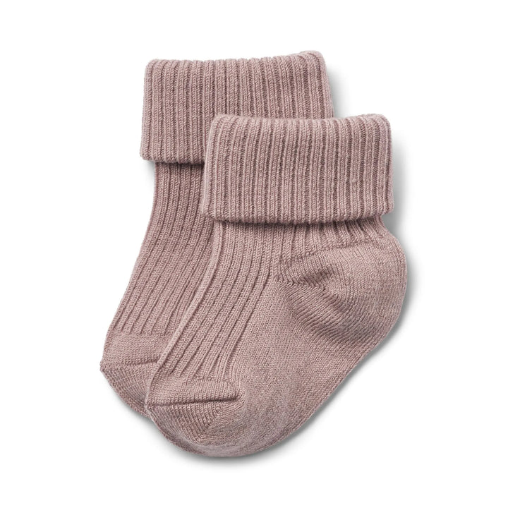 WHEAT | Wool Rib Socks Ziggy