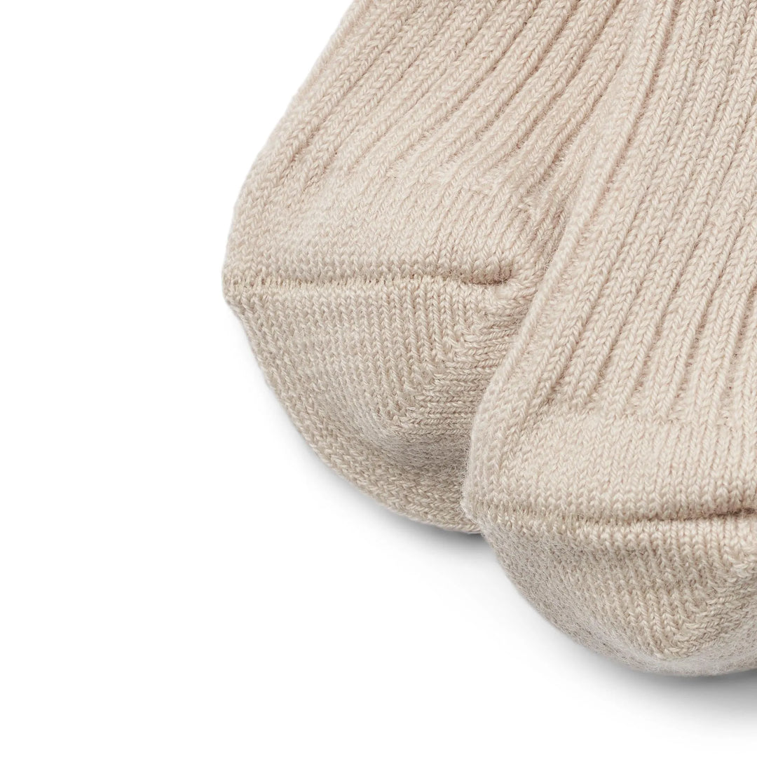 WHEAT | Wool Rib Socks Ziggy