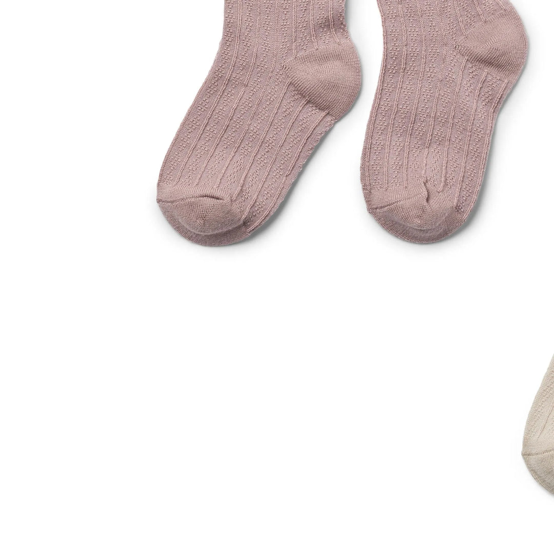 WHEAT | 2er Pack Wool Lace Tights Karla