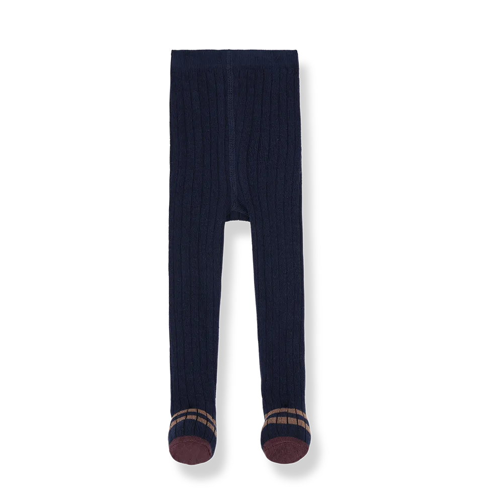 Strumpfhose für Kinder aus Baumwolle in dunkelblau