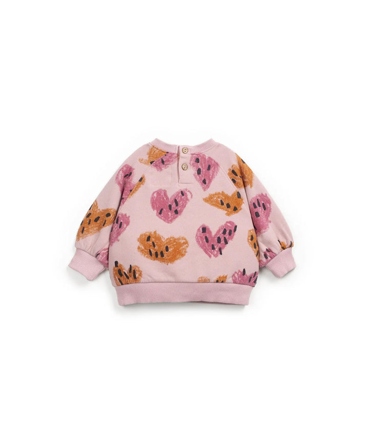 Printed Fleece Sweater