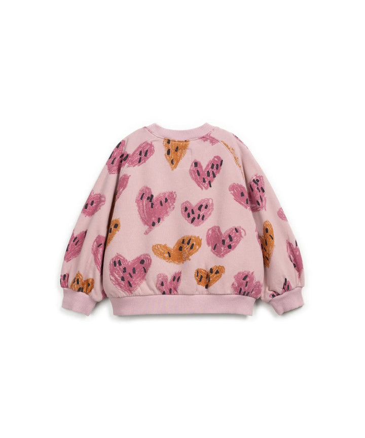 Printed Fleece Sweater