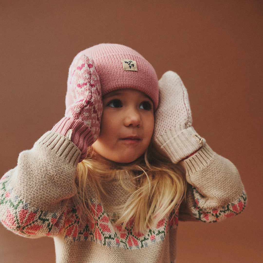 WHEAT | Jacquard Mittens Haansi