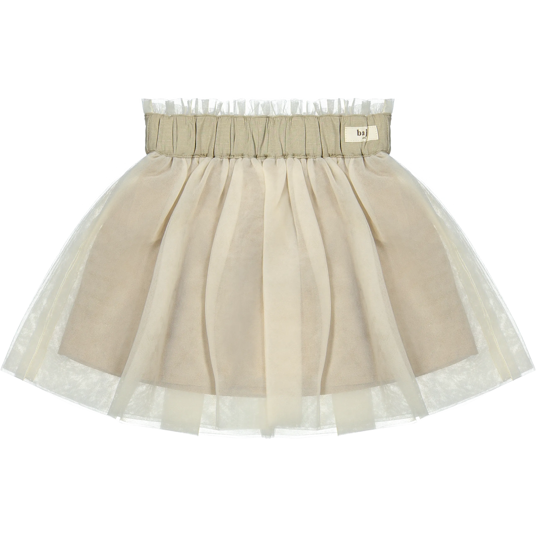 Rock Tüll rosa beige Polyester