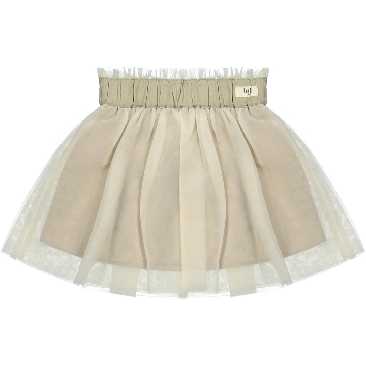 Rock Tüll rosa beige Polyester