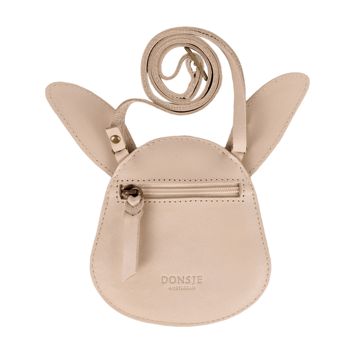 Donsje Blinc Purse Pink Bunny powder metallic nubuck Produktbild, Ansicht von hinten mit Blick auf Reißverschluss