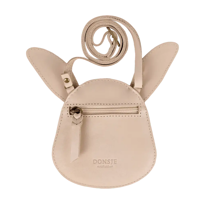 Donsje Blinc Purse Pink Bunny powder metallic nubuck Produktbild, Ansicht von hinten mit Blick auf Reißverschluss