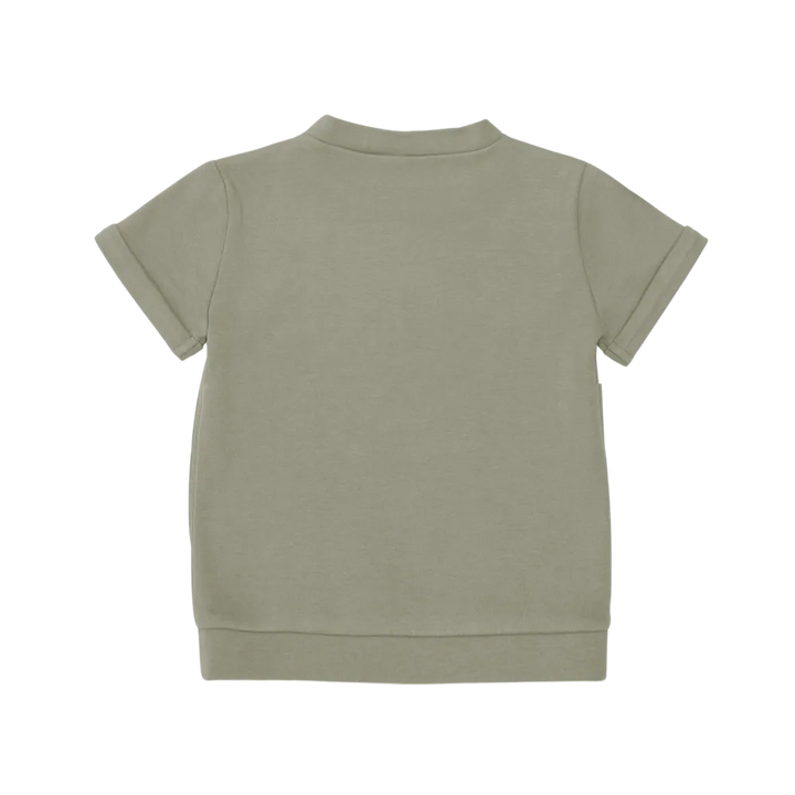 Donsje Jarne T-Shirt Bear dusty green Ansicht von hinten