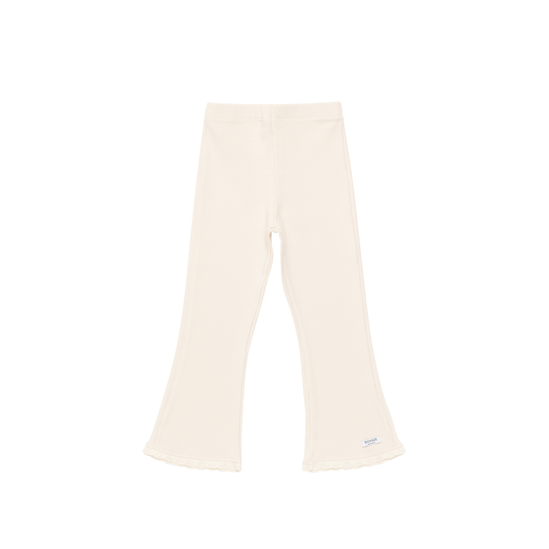 Leggings ausgestelltes Bein rosa Baumwolle
