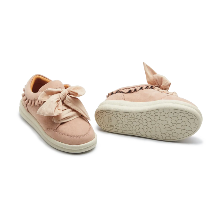 Donsje Lexley Sneakers coral betting leather  Ansicht von unten mit Blick auf das Profil der weißen Kautschuk Sohle