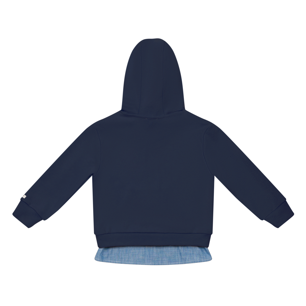 Donsje Lirian Sweater blue marine Ansicht von hinten 