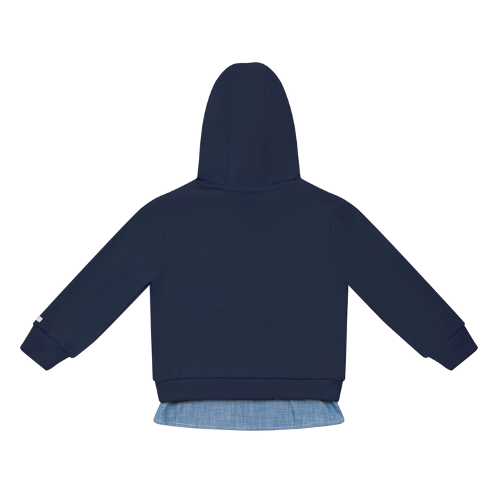 Donsje Lirian Sweater blue marine Ansicht von hinten 