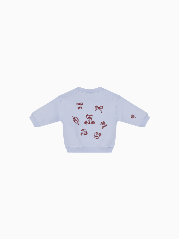 Famvibes Place To Grow Sweatshirt Baby/Kids blue Produktbild Sweatshirt für Babys, Ansicht der Rückseite. 