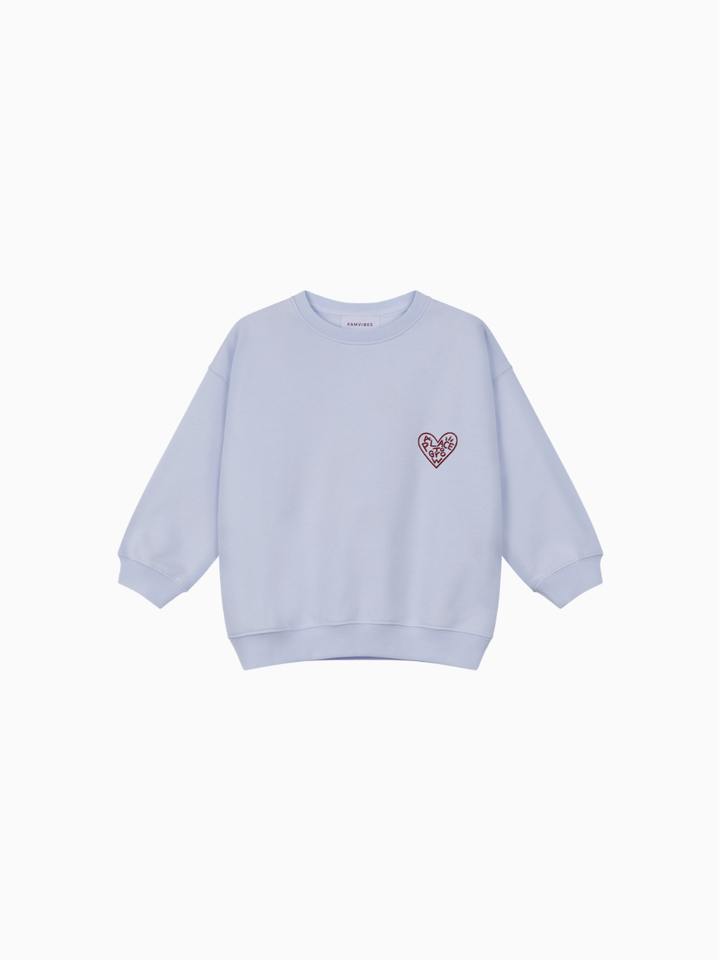 Famvibes Place To Grow Sweatshirt Baby/Kids blue Produktbild Sweatshirt für Kinder, Ansicht von vorne. 