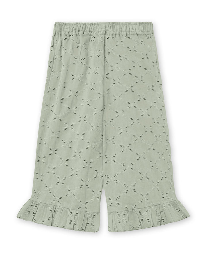 Fliink HARPER RUFFLE PANT AQUA GRAY Produktbild, Ansicht der Rückseite