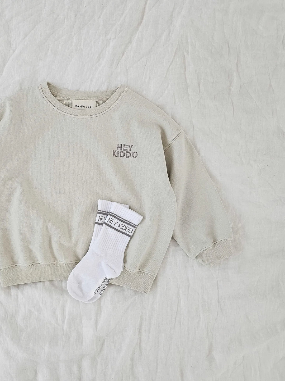 Hey Kiddo Sweatshirt | beige