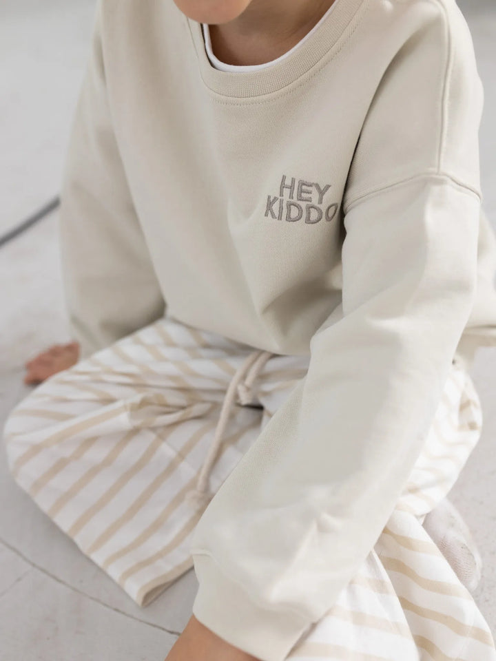 Hey Kiddo Sweatshirt | beige