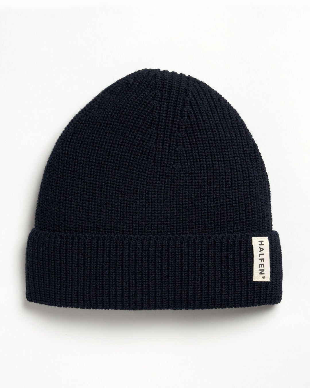 Beanie Schurwolle marine