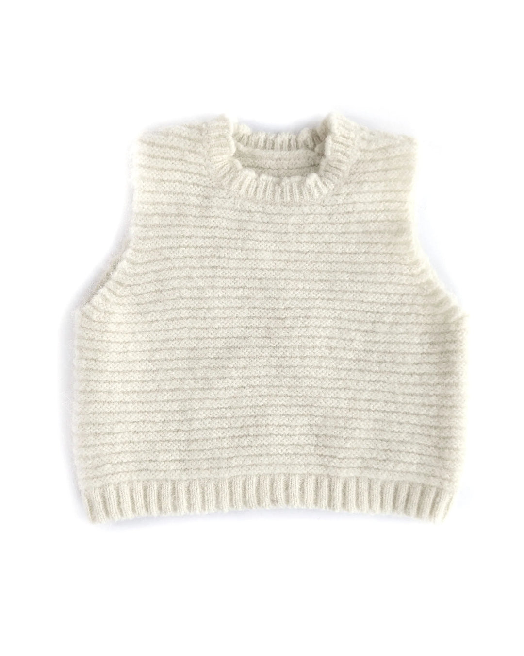 Strick Pullunder aus Alpaka | Damen | beige