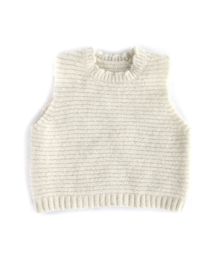 Strick Pullunder aus Alpaka | Damen | beige