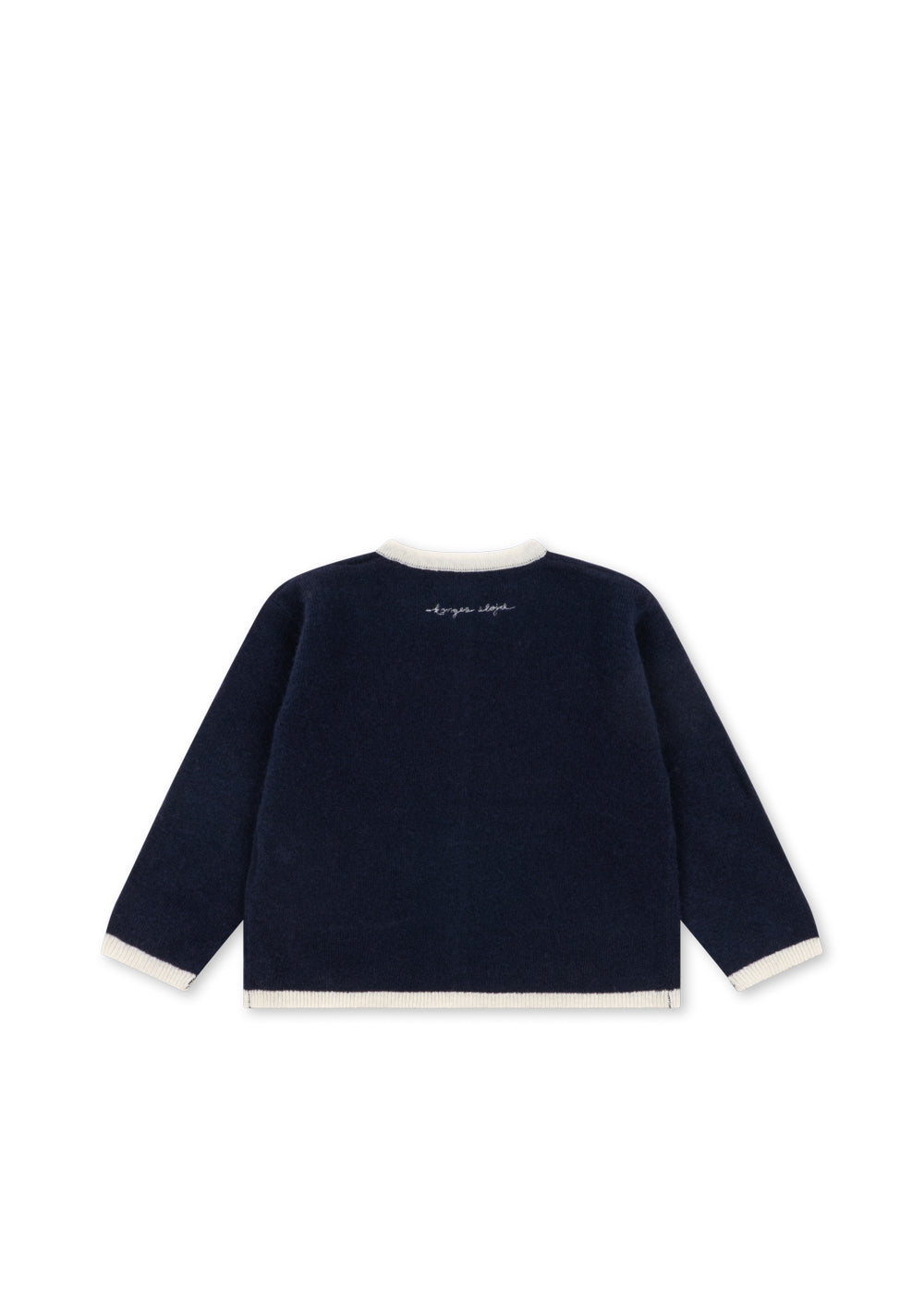 Konges Sloejd Alette Cardigan navy blazer Produktbild, Ansicht der Rückseite. 
