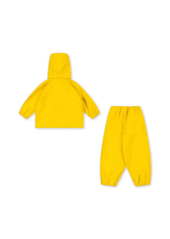 Konges Sloejd Anneli Rain Set solar power Produktbild Regenjacke und Regenhose im Set, Ansicht der Rückseite