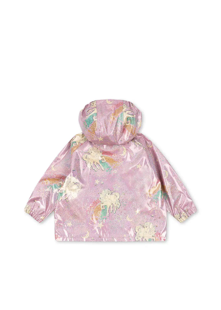 Konges Sloejd Calina Rain Jacket born to sparkle Produktbild, Ansicht der Rückseite
