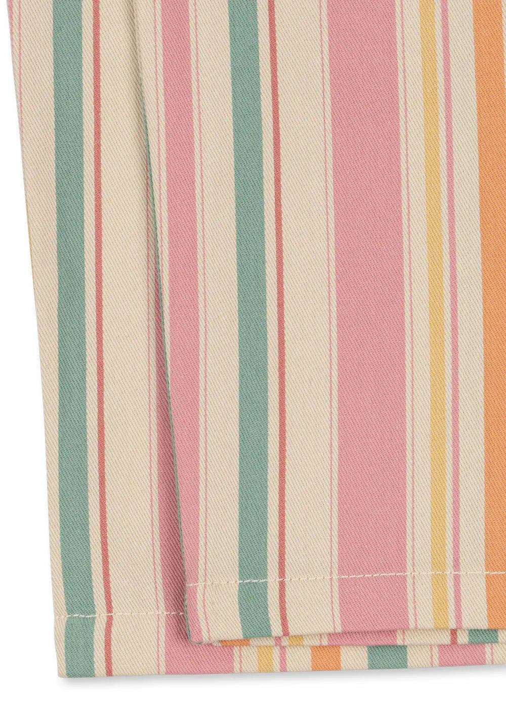 Konges Sloejd Frankie Pants miami stripe Detailansicht Saum am Fuß und Streifenmuster