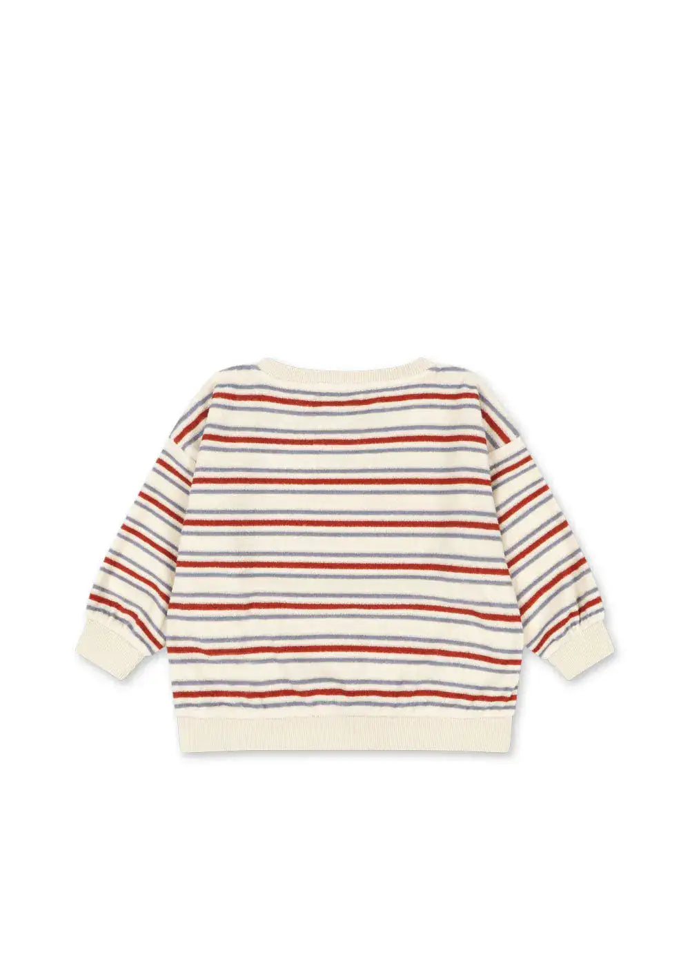 Konges Sloejd Itty Rib Sweat Shirt GOTS wind stripe  Ansicht von hinten 