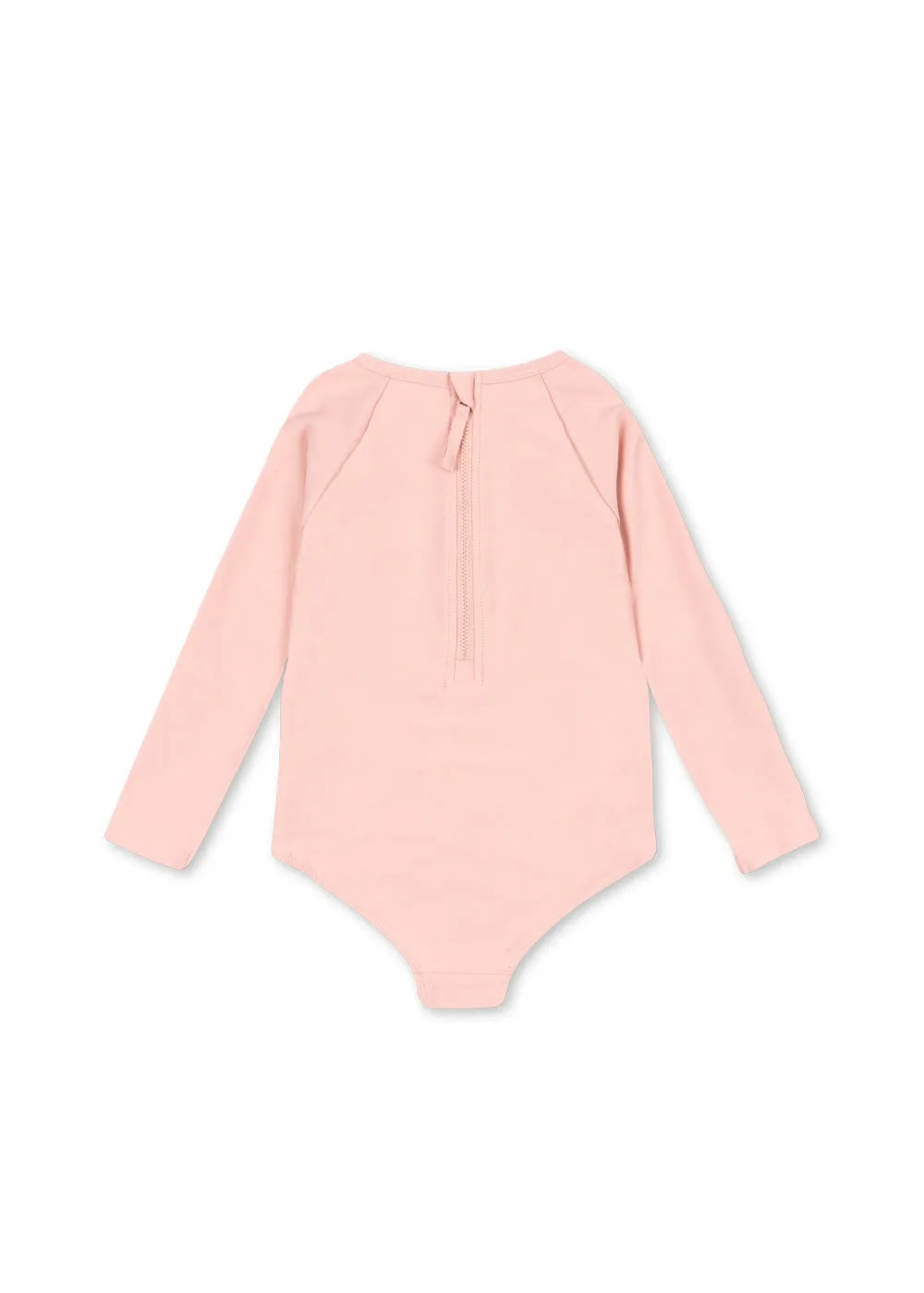 Konges Sloejd Kitty LS Swimsuit GRS powder pink Ansicht von hinten, Reißverschluss im Rücken