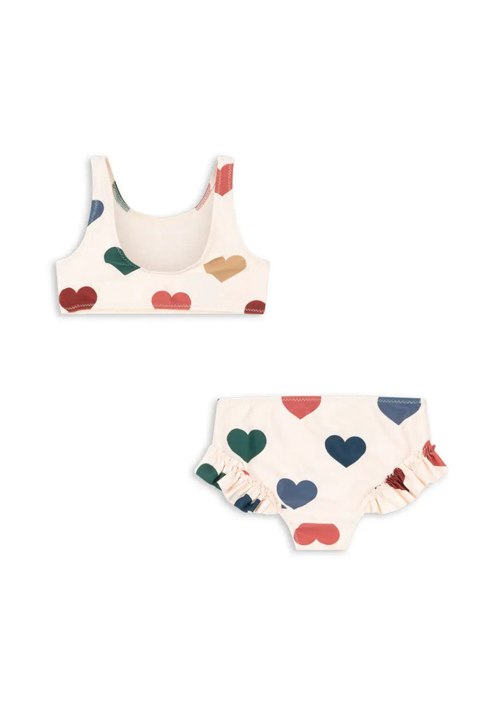Konges Sloejd Manuca Bikini GRS bon coeur coloré Produktbild, Ansicht Rückseite. 