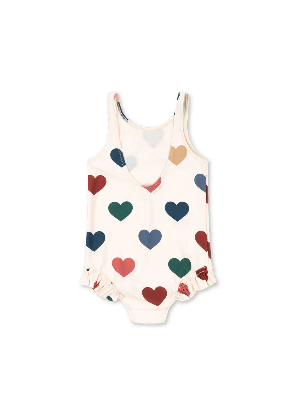 Konges Sloejd Manuca Swimsuit GRS bon coeur coloré Produktbild, Ansicht der Rückseite.