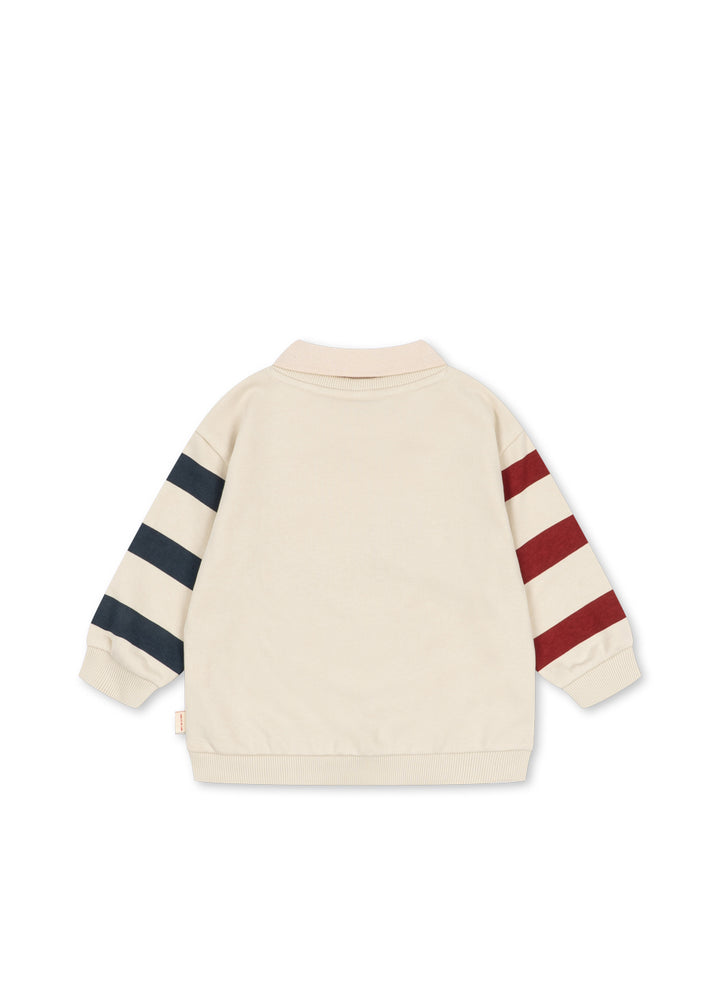 Konges Sloejd Spotty Sweat Shirt GOTS brown rice Produktbild, Ansicht der Rückseite, ohne Muster.