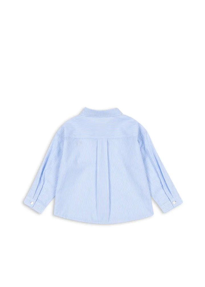 Konges Sloejd Wes Shirt GOTS blue stripe Ansicht von hinten 