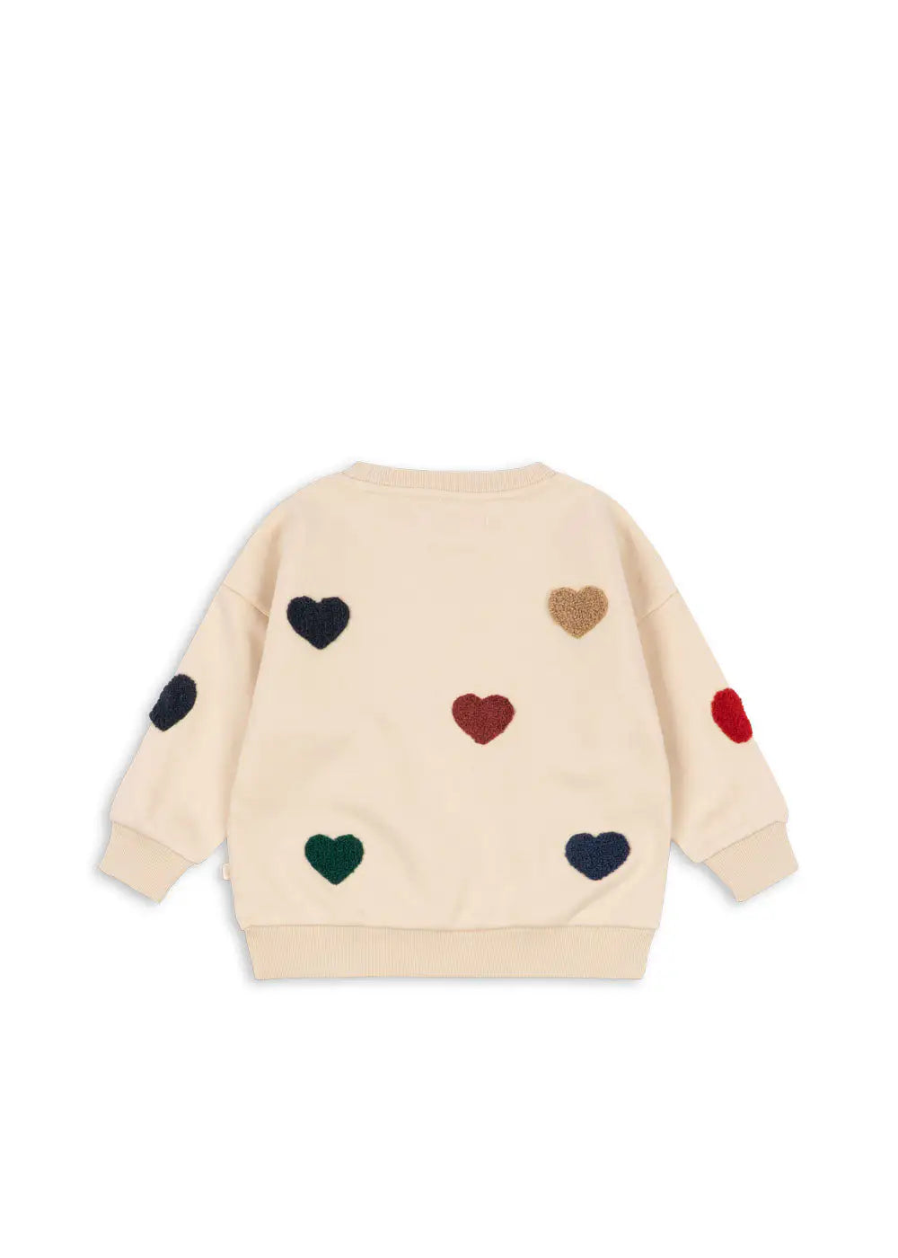 Konges Slojd Lou Terry Sweat Shirt OCS bon coeur colore Produktbild, Ansicht der Rückseite.