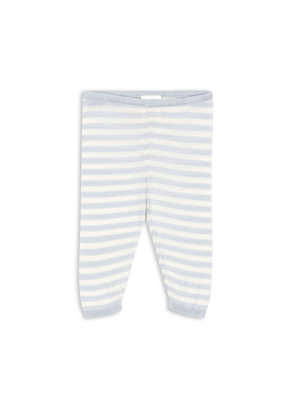 Hose für Baby Jungen aus Baumwolle Bio hellblau weiß gestreift