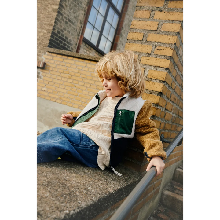 Nolan Fleecejacke | classic navy multi mix