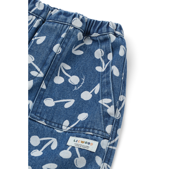 Cesar Printed Denim Pants