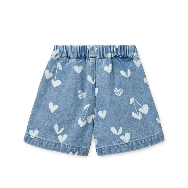 Borrisa bedruckte Jeansshorts