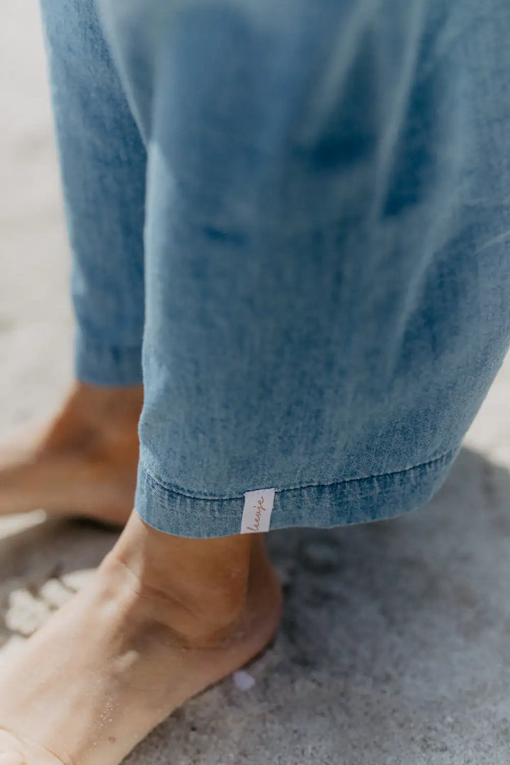 Culotte in Denim Optik