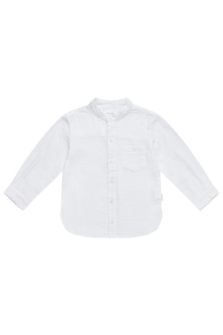 Leevje Muslin Shirt white Produktbild, Ansicht von vorne