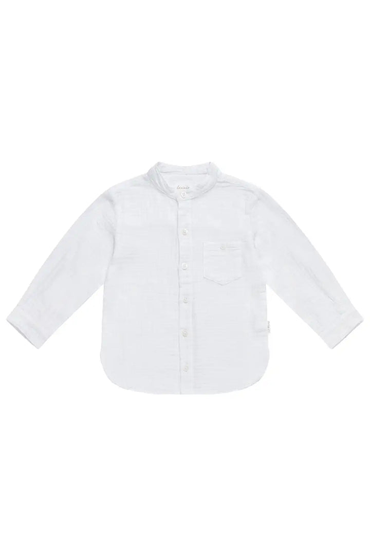Leevje Muslin Shirt white Produktbild, Ansicht von vorne