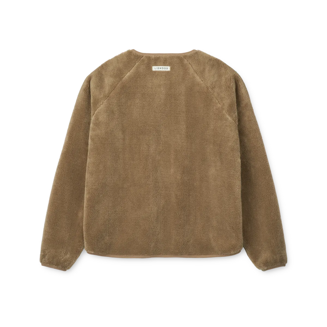 Liewood Calina Adult Pile Jacke oat Produktbild, Ansicht der Rückseite