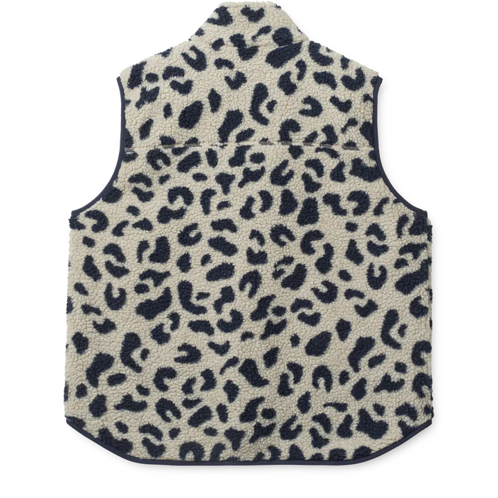 Liewood Nilu Adult Pile Vest mega leo / mist mix Produktbild, Ansicht der Rückseite