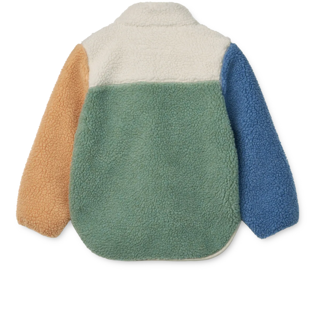 Liewood Nolan Fleecejacke peppermint multi mix Ansicht von hinten 