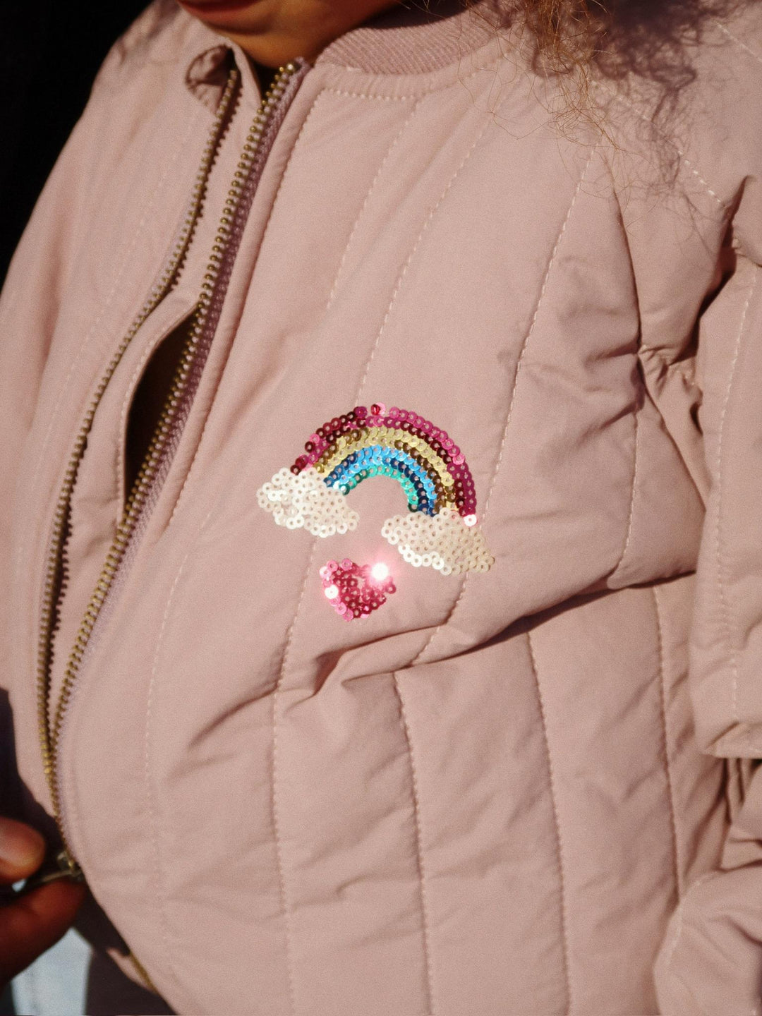 Juno Sequin Bomber Jacket