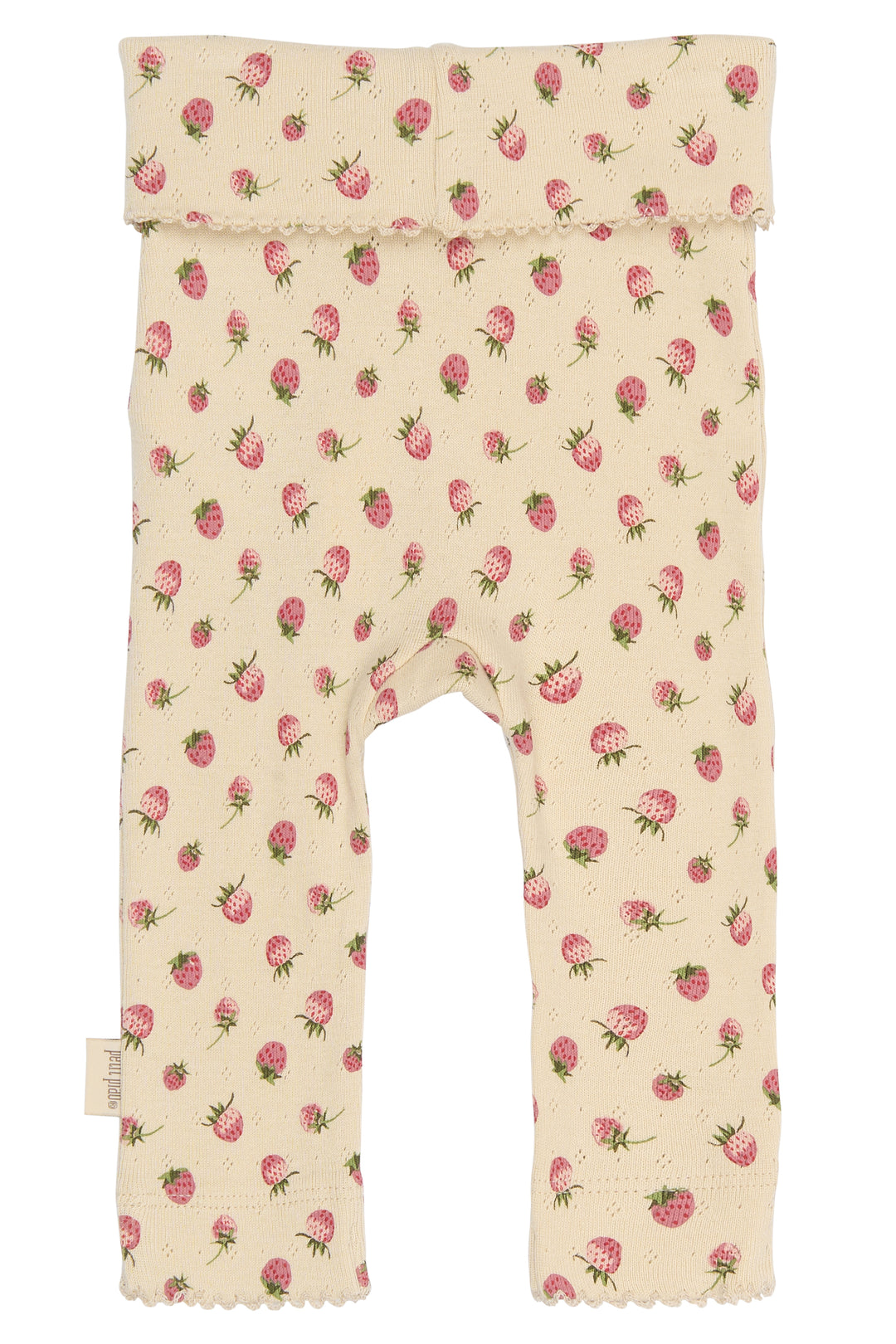 Petit Piao PPDea High Waist Leggings NB Fog Strawberry AOP Produktbild, Ansicht der Rückseite