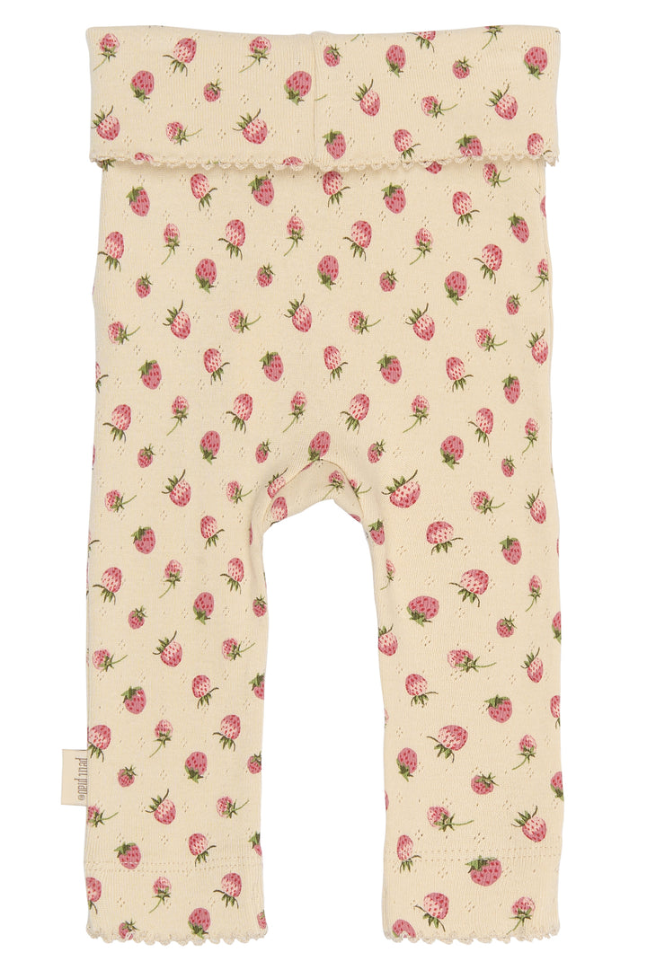 Petit Piao PPDea High Waist Leggings NB Fog Strawberry AOP Produktbild, Ansicht der Rückseite
