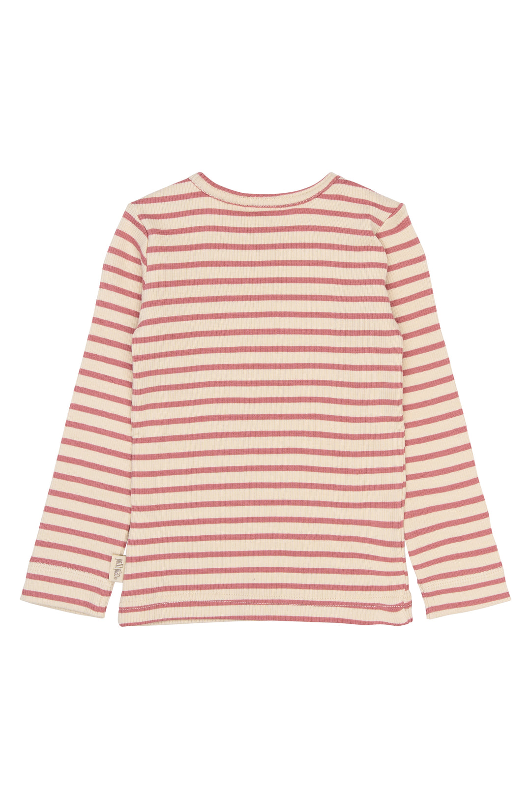 Petit Piao PPSky LS Tee Dusty Rose Striped Produktbild, Ansicht der Rückseite 