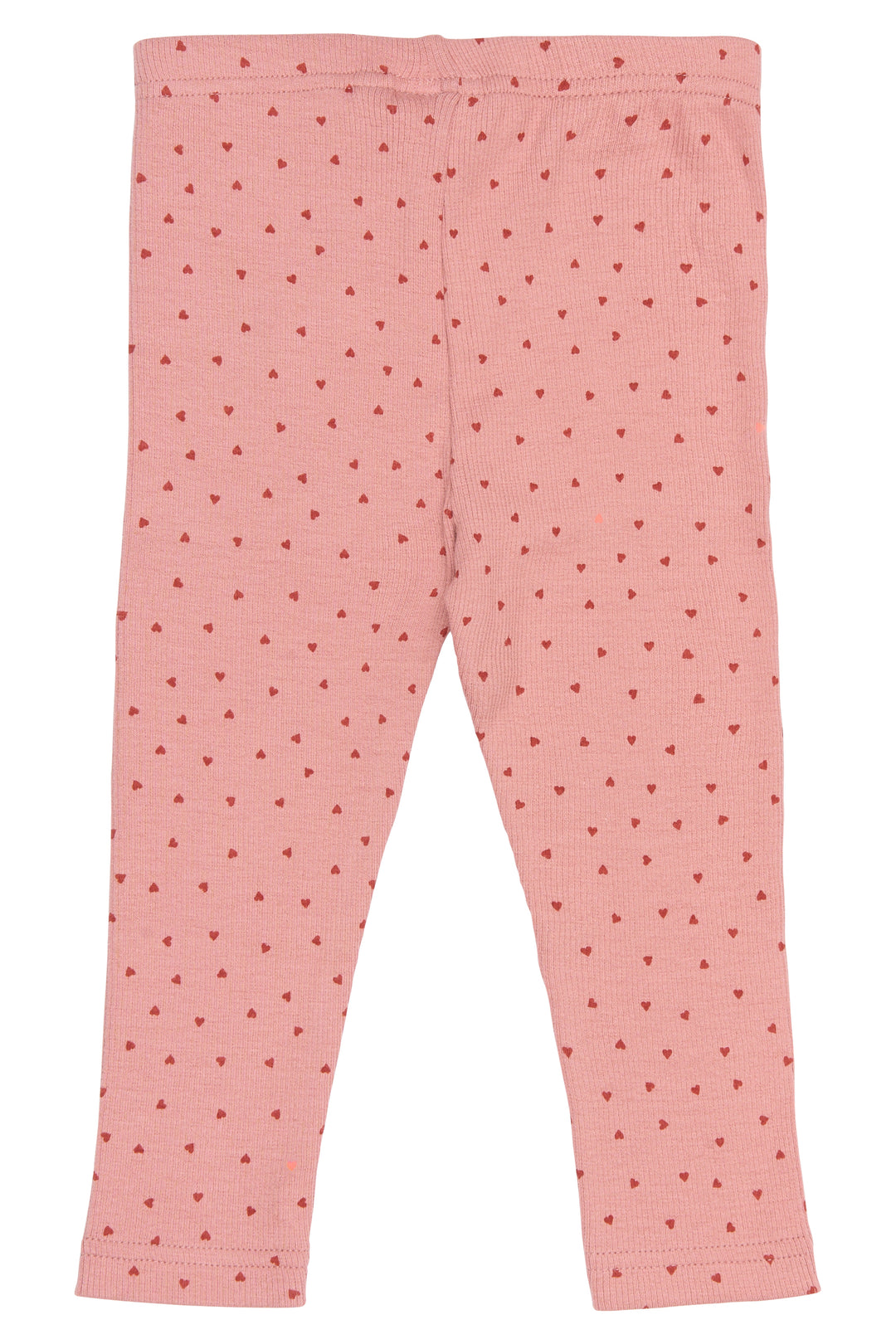 Petit Piao PPSonja Leggings Dusty Rose Heart AOP Produktbild, Ansicht der Rückseite